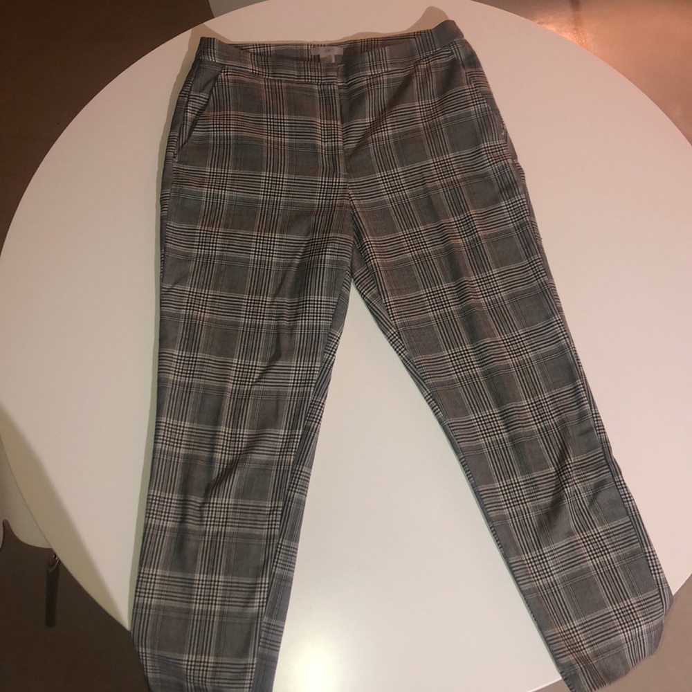 H&M plaid pants